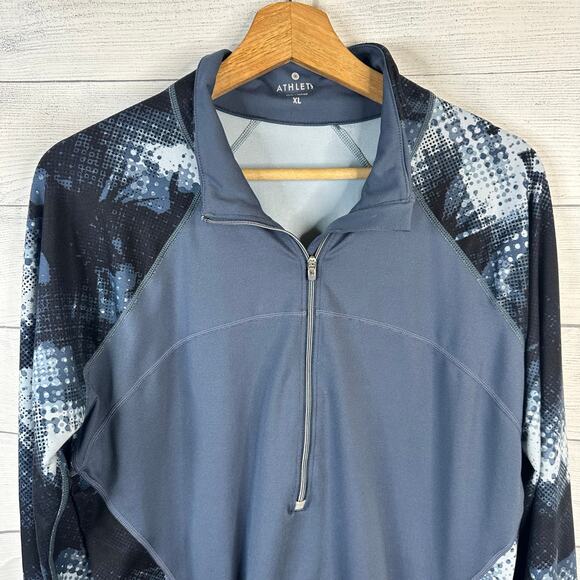 Athleta Womens size XL Running Wild Half Zip 2.0 Pullover Electro Running 152566 - Picture 4 of 10